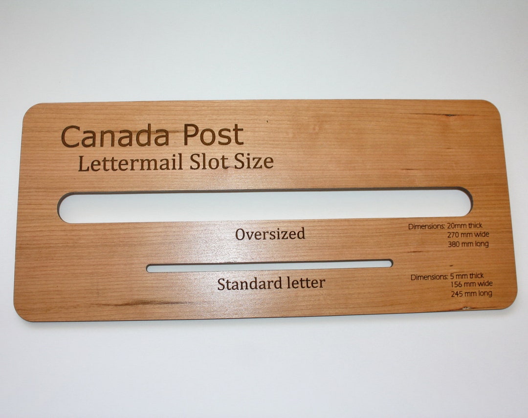 Canada Post Mail Slot Lettermail Slot of Doom Cherry Wood Full Etsy