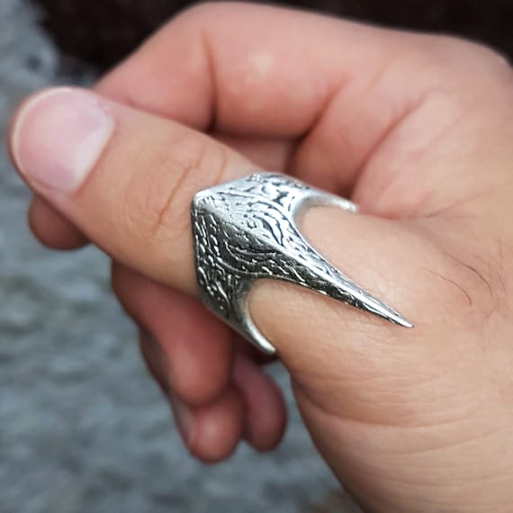 925 Sterling Silver Plated Mens Ring Zihgir Archer Ring Etsy