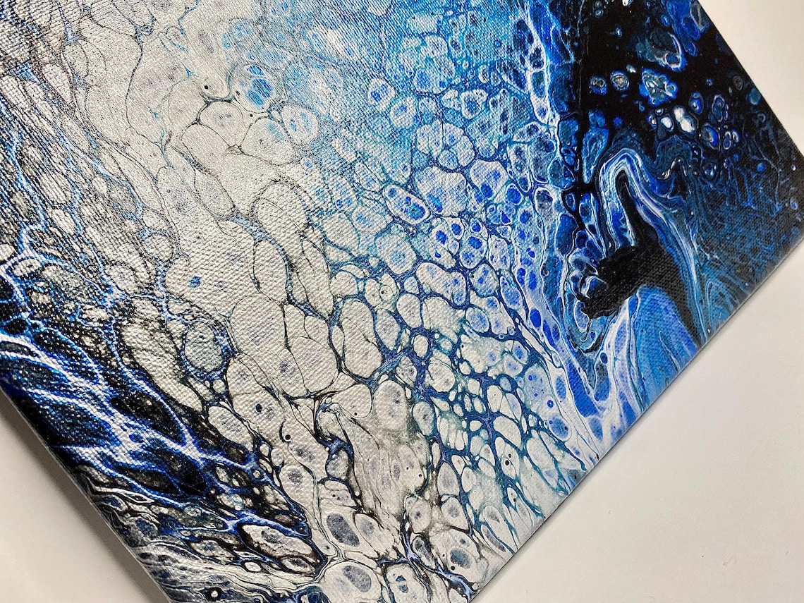 Underwater Abstract Fluid Art Epoxy Resin Etsy UK