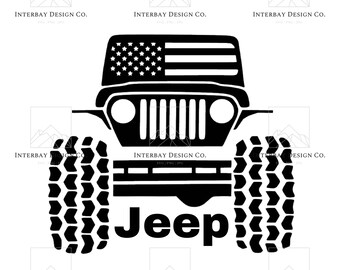 Download Us Flag Jeep Svg Etsy