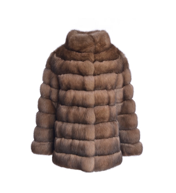 Elegant Sable Fur Jacket | Etsy
