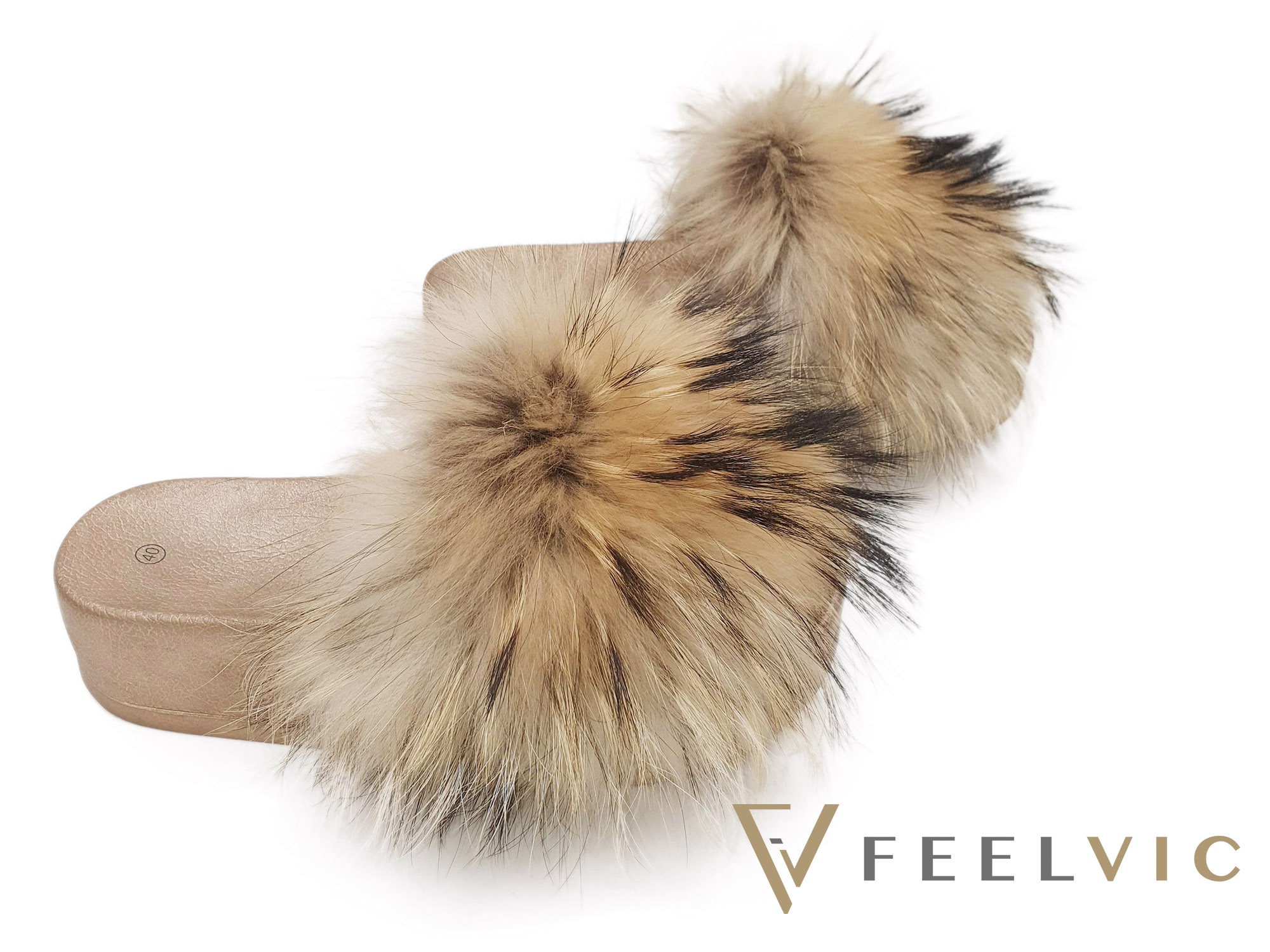 Gucci fur flip flops sale