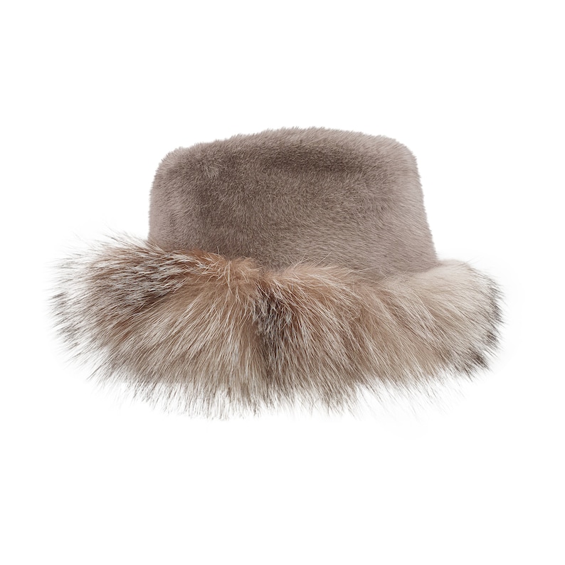 Russian hat women Fur hats for women Mink fur hat fedora hats for women Handmade fur hat Russian mink hat Ushanka women Real fur hat