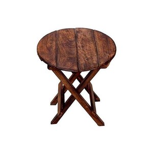Beautiful Premium Wooden Folding Side Table Indian Stool Wooden Planter Side Table Wooden Knock Down Side Table Wooden Small Stool