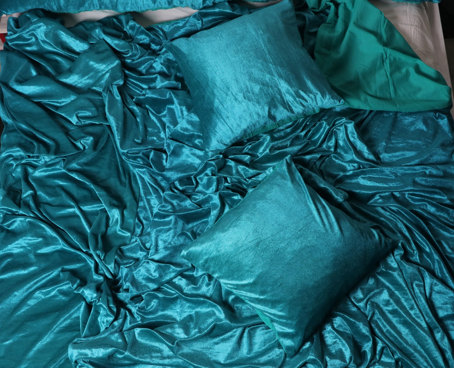 3 Pcs Set White Duvet Cover Ultra Luxe Velvet Duvet Cover Etsy