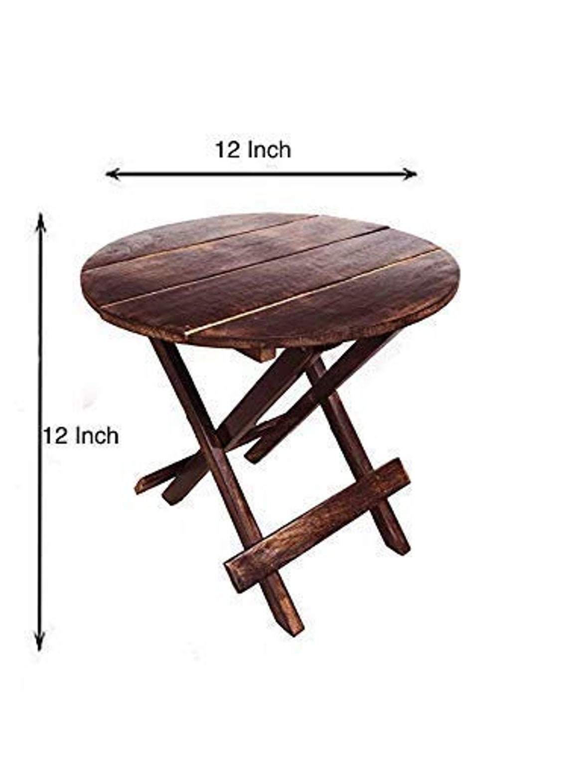 Beautiful Premium Wooden Folding Side Table Indian Stool Etsy