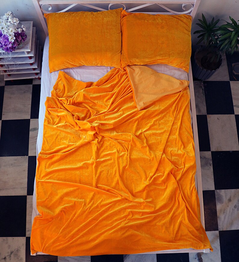 Ultra Luxe Velvet Duvet Cover Boho Beddinguo Comforter Etsy