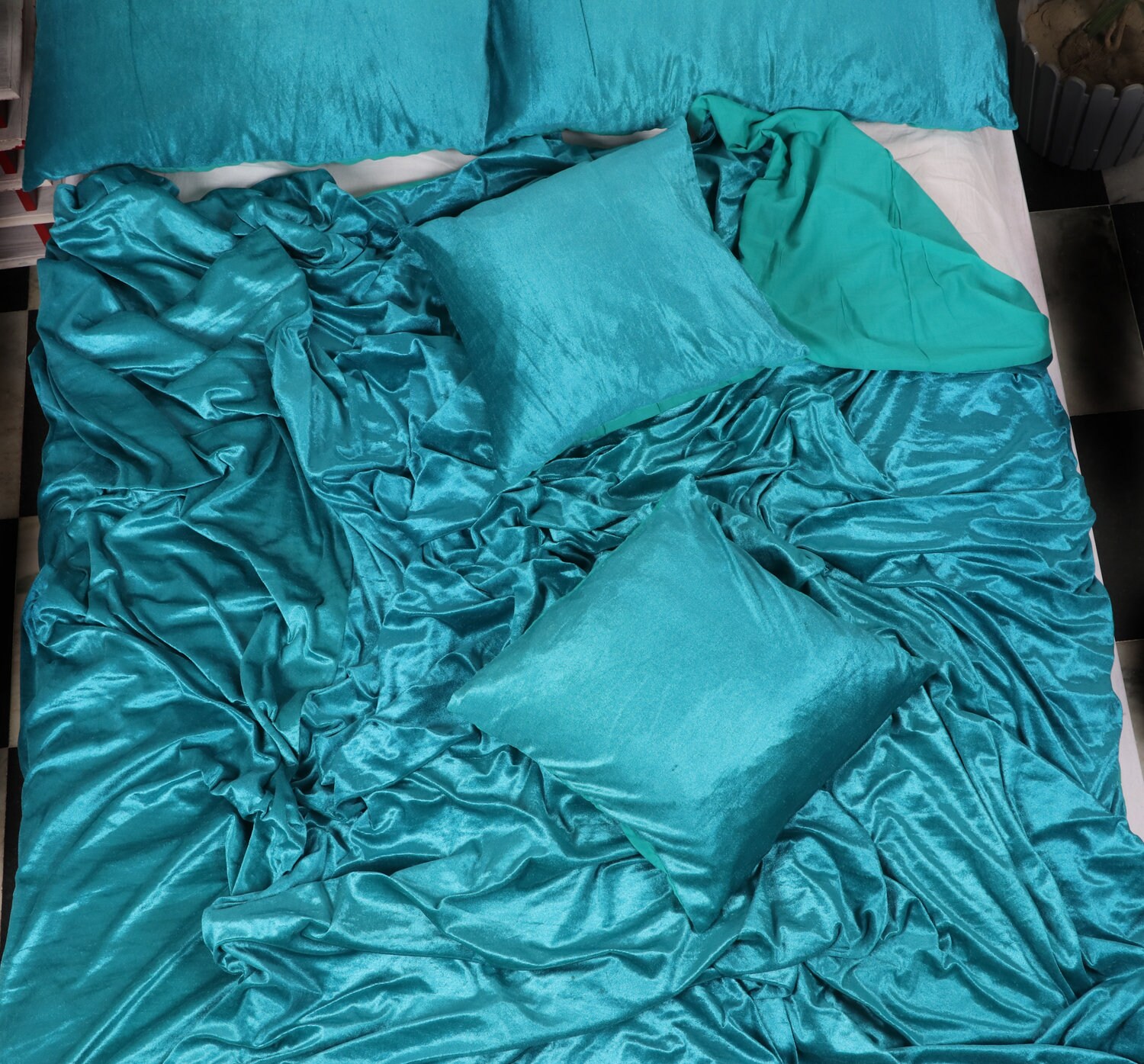 3 Pcs Set White Duvet Cover Ultra Luxe Velvet Duvet Cover Etsy