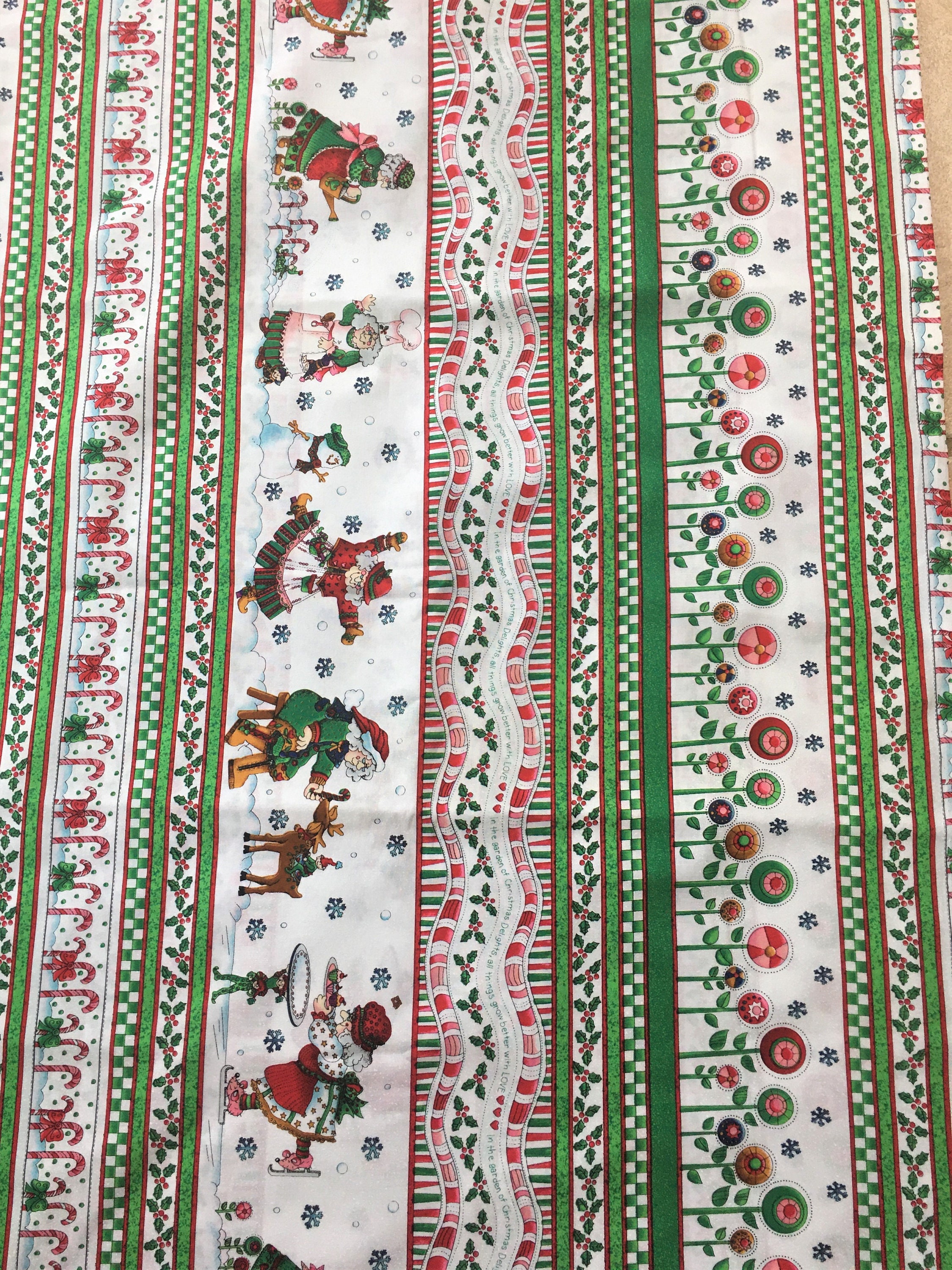 Possibilities Whimsical Christmas Fabric Nancy J Smith & | Etsy