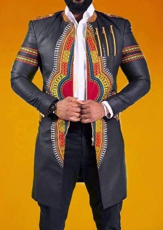 African Men Suit. Men s Dashiki Jacket Etsy Canada