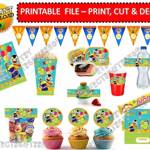 Bely y Beto DIGITAL Printable Birthday Party Kit Party Supplies - Party kit El Show de Bely y Beto Party Bundle Editable Digital File
