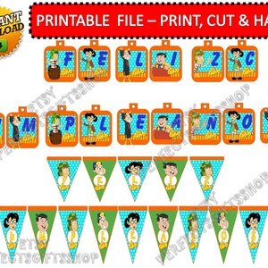 Chavo del 8 Birthday Banner Chavo del 8 Banner Chavo del 8  Birthday Party Party Decoration Chavo del Ocho Kiko Chilindrina Digital Birthday