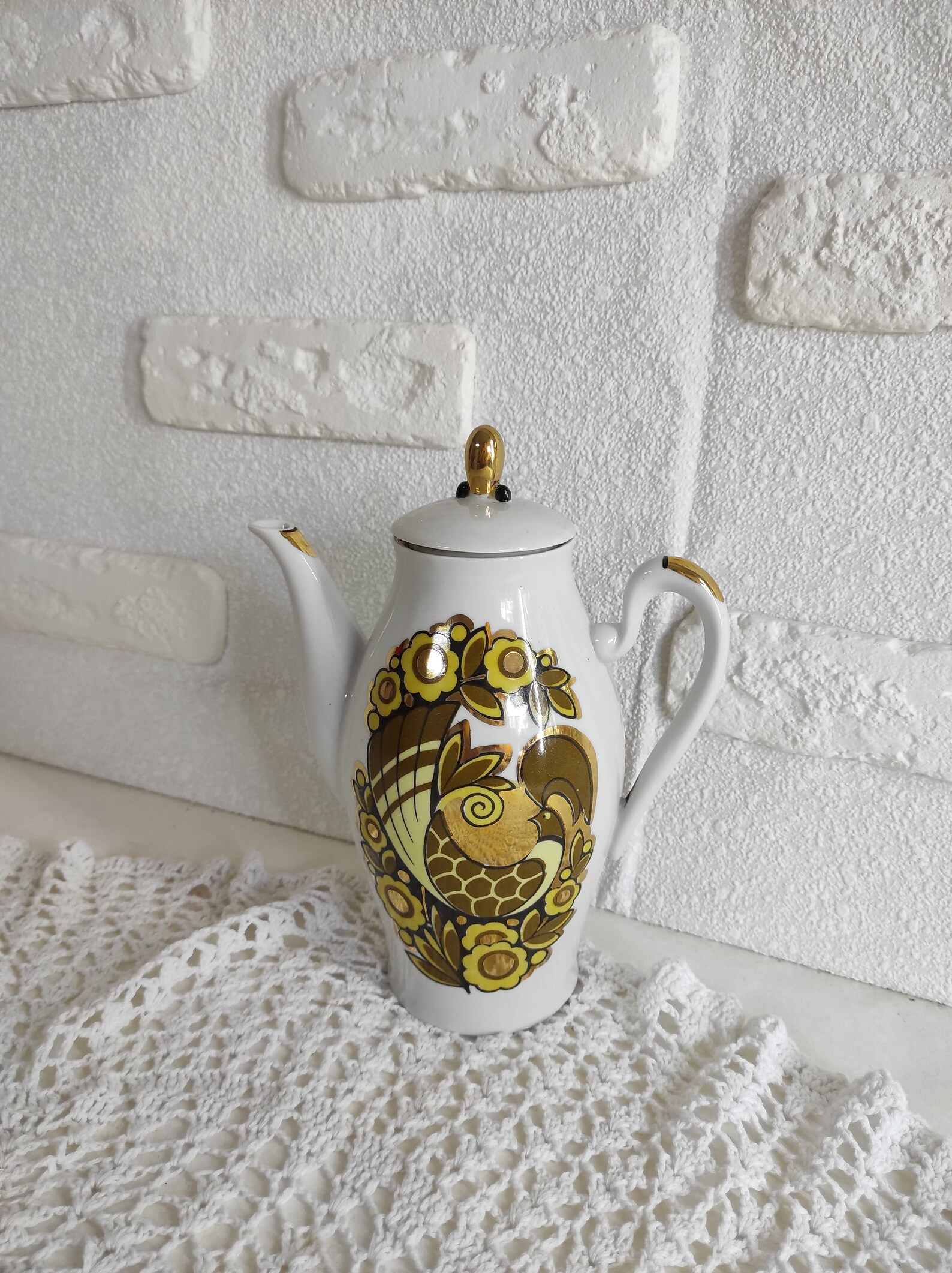 Bone china teapot russian tea vintage kitchen items vintage Etsy