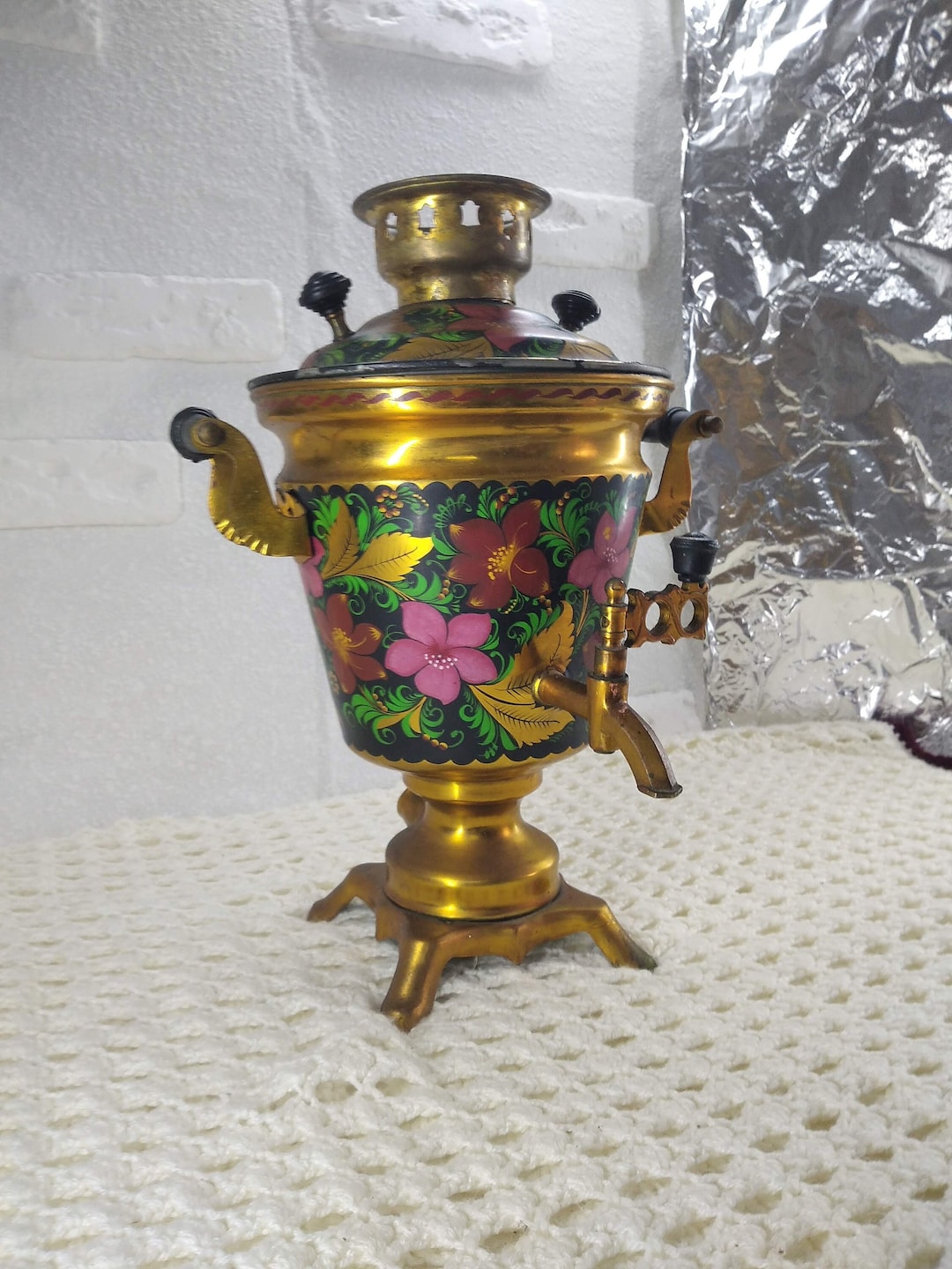 Soviet Vintage,soviet Teapot,gift of the Ussr,soviet Metal Samovar
