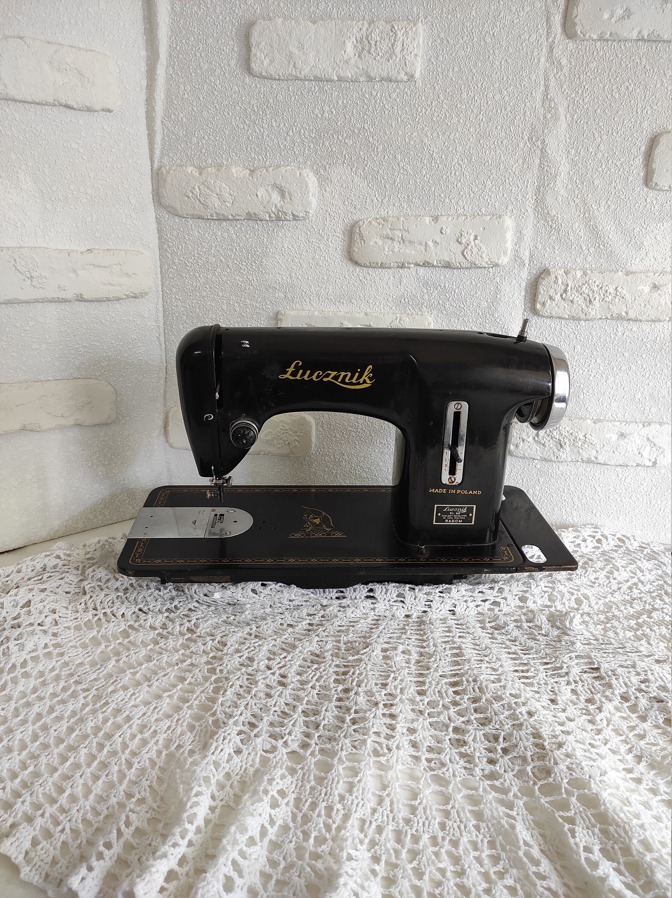 Retro sewing machine Lucznik vintage collectible rare Etsy