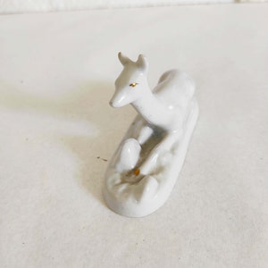 Porzellanfigur. Statuette der UdSSR-Figur eines Hirsches. Seltener Jahrgang aus den 1950er Jahren