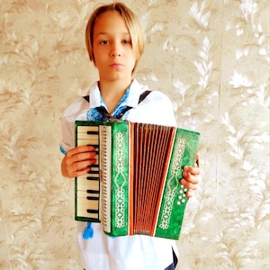 Akkordeon, Akkordeoninstrument, Akkordeonanhänger, Akkordeon Marichka, sowjetisches Akkordeon