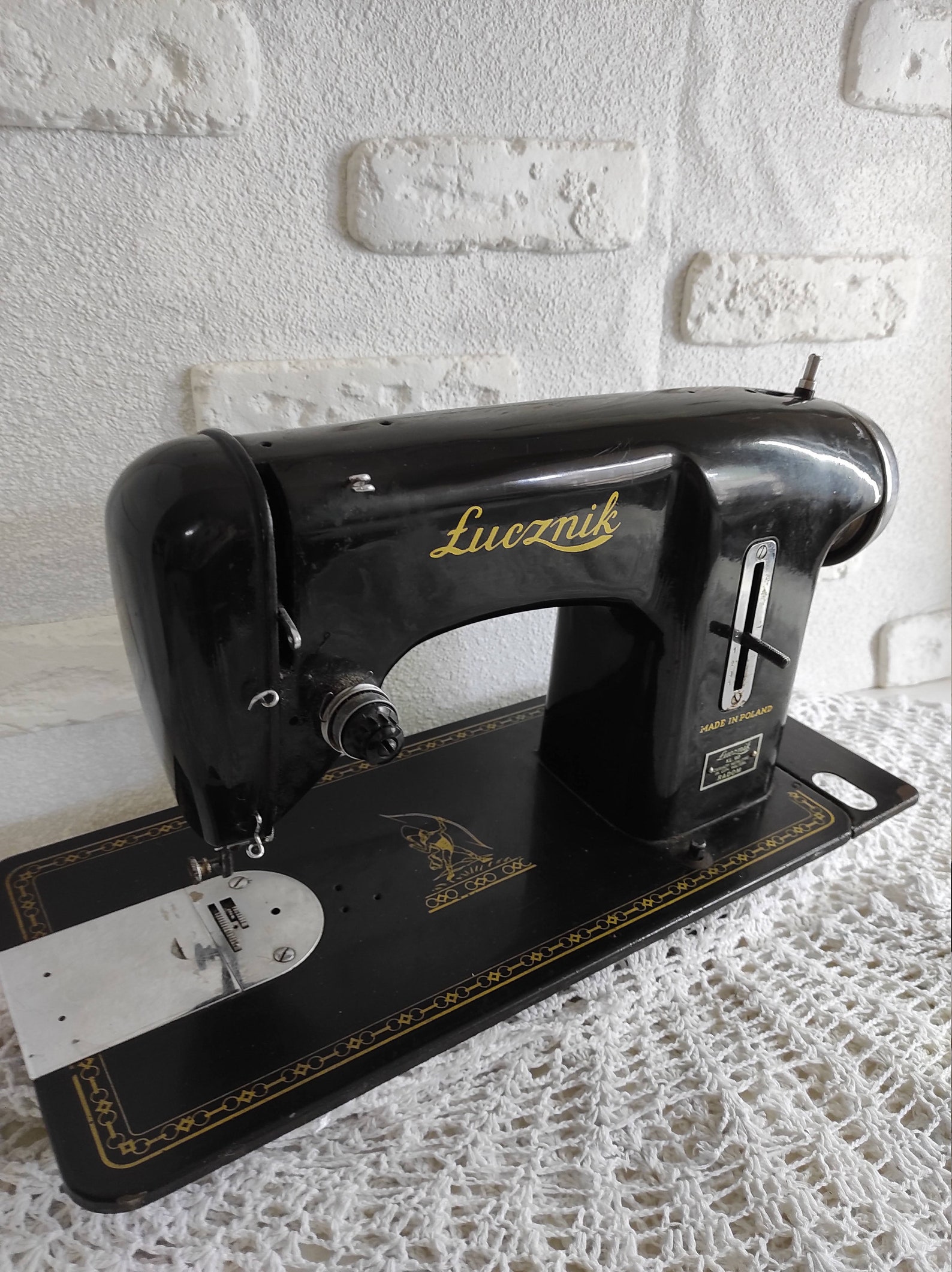 Retro sewing machine Lucznik vintage collectible rare Etsy