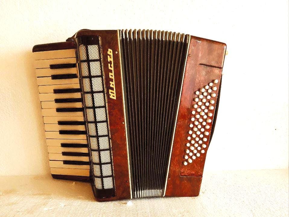accordion,accordion instrument,accordion pendant,accordion marichka,Soviet accordion