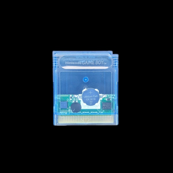 GB/GBC Flash Cart 4MByte / 32KBytes SRAM with CR1616 Battery Clip