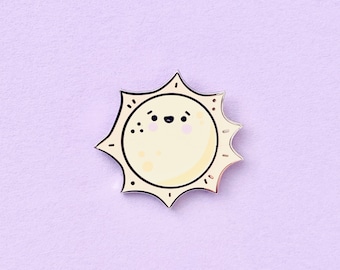 Sun Enamel Pin, Sun Pin, Space Pin, Planet Pin