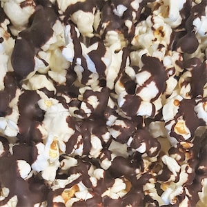 Organic Dark Chocolate Drizzle Gourmet Popcorn