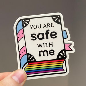 Bij mij ben je veilig // Sticker //