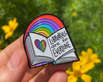 Libraries Are for Everyone | Enamel Pin | Librarian | Pride |