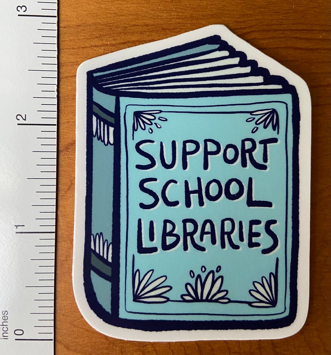 Support SCHOOL Libraries Book Sticker // Biblioteconomía // Etsy