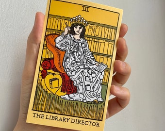 Library Director Sticker -- Oversized Giant Tarot Sticker