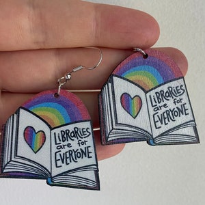 Libraries are for Everyone Earrings