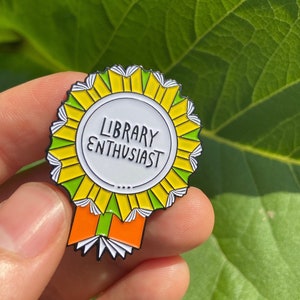 Library Enthusiast | Enamel Pin | Librarian | Statement Pin