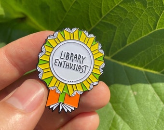 Library Enthusiast | Enamel Pin | Librarian | Statement Pin