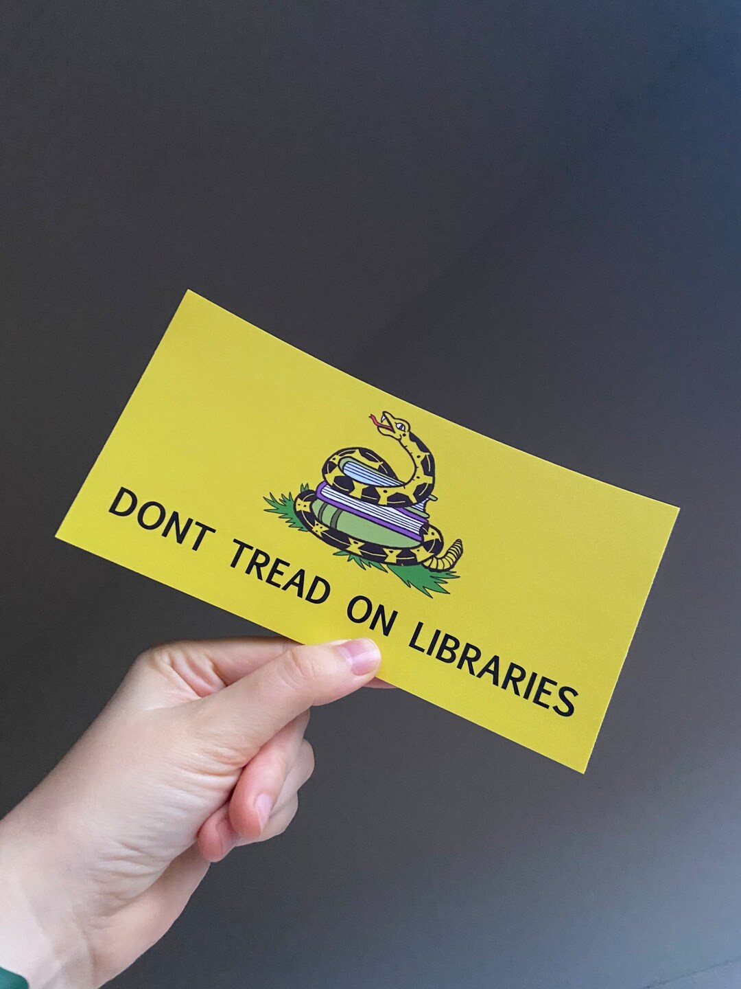 Dont Tread on Libraries Bumper Sticker Etsy