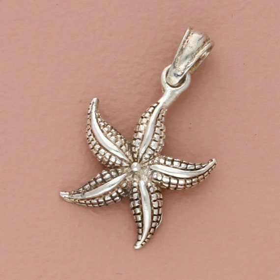 sterling silver vintage starfish pendant
