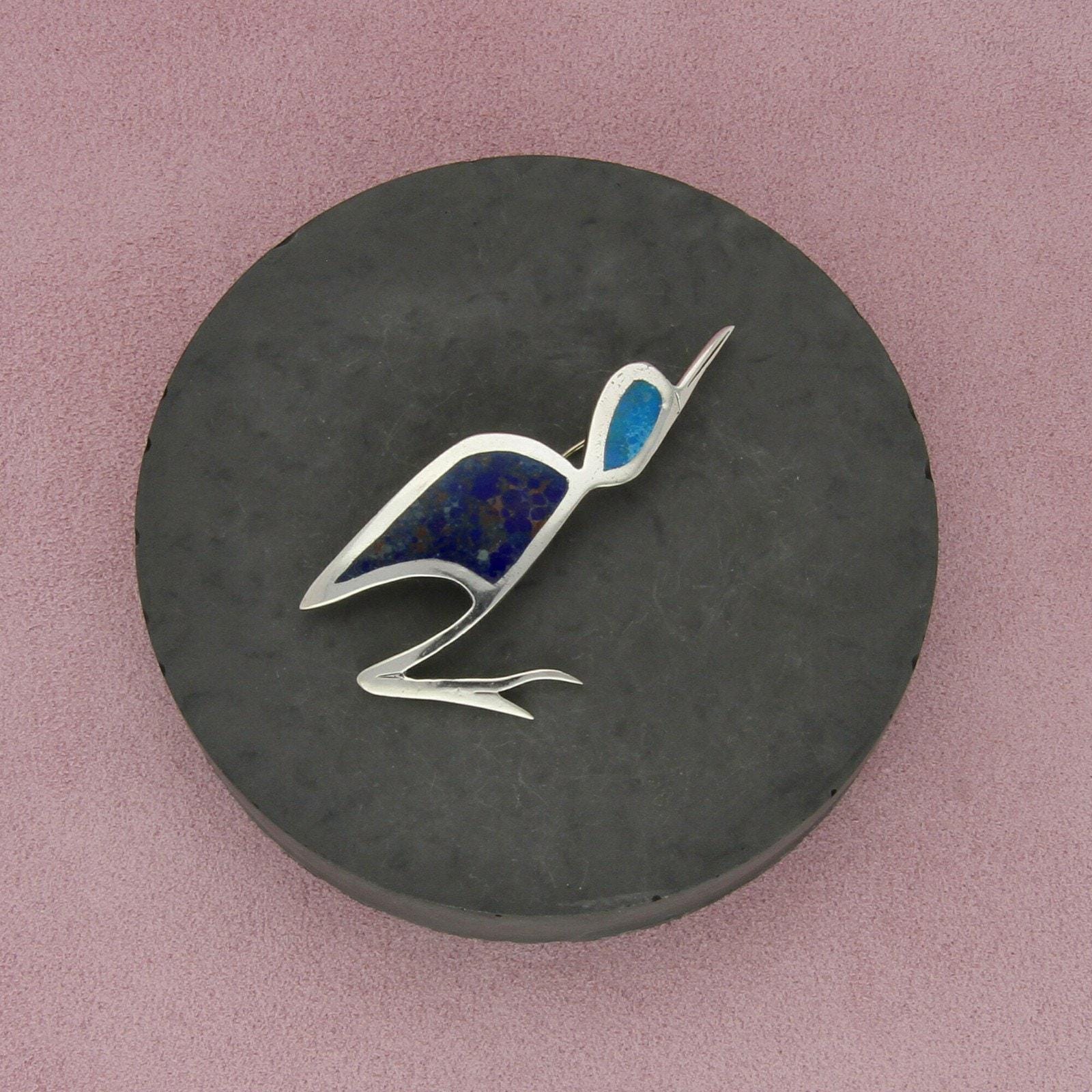 Graziella Laffi Sterling Silver Vintage Peru Turquoise & Lapis