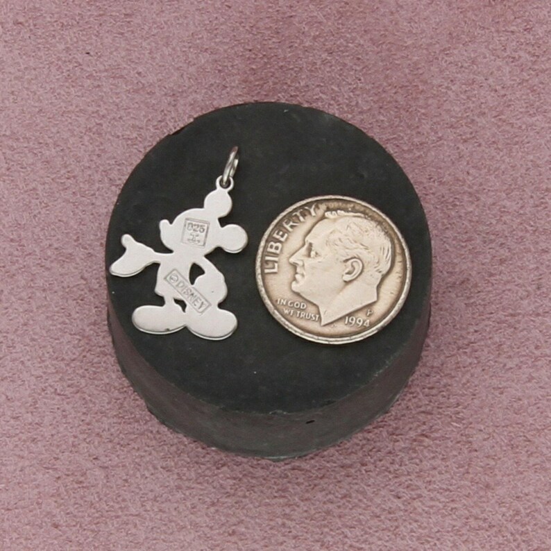disney sterling silver vintage mickey mouse charm pendant image 3