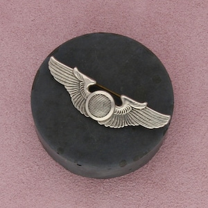 sterling silver vintage wwii usaaf us army air force observer pilot wings pin