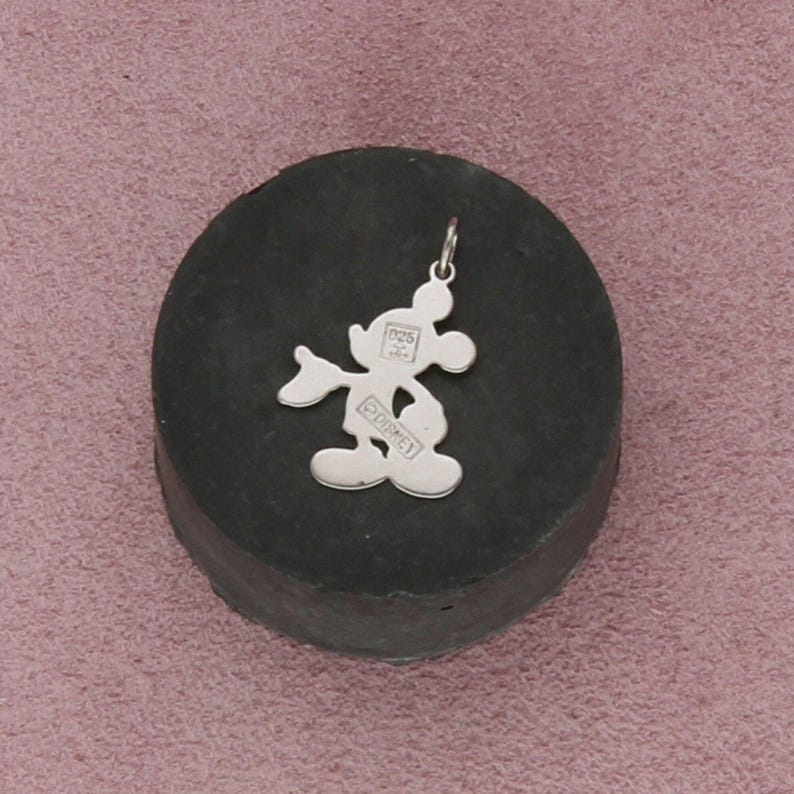 disney sterling silver vintage mickey mouse charm pendant image 2
