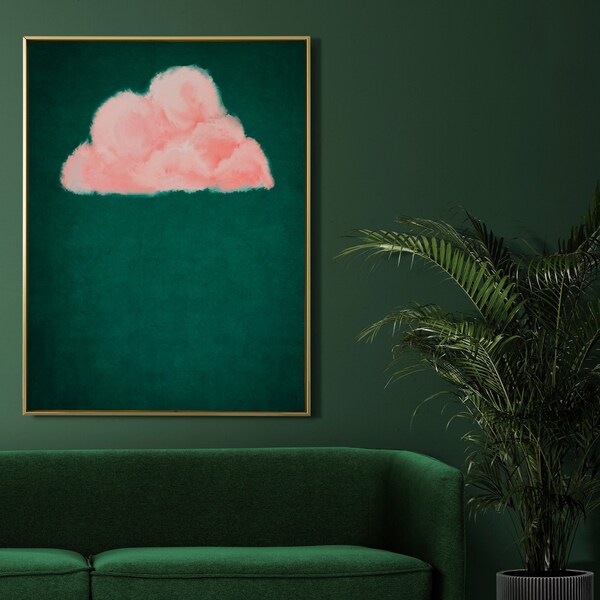Dark Green Wall Art Etsy
