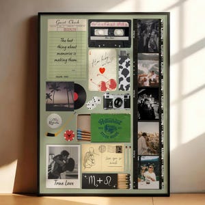 Custom Matchbox Art Template DIY Canva Matchbook Print Anniversary Gift for Him