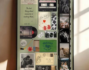 Plantilla de arte de caja de cerillas personalizada, bricolaje, impresión de caja de cerillas en Canva, regalo de aniversario para él