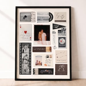 Editable Matchbook Poster Template Blank Matchbook Template Custom Matchbox Art Printable Wall Art Download Birthday Gift for Him or Her