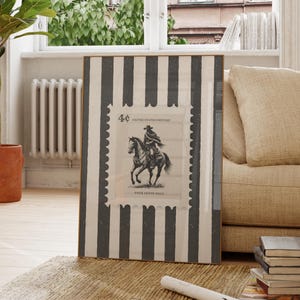 Vintage Gestreift Rodeo Druck, Cowboy Wandkunst, Western Kunstdruck, Rustikales Pferd Poster, Cowgirl Druck, Ästhetisches Raumdekor, Wohnung Dekor