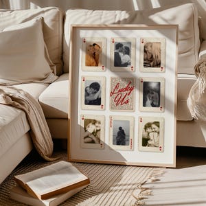 Personalized Playing Card Photo Collage, Anniversary Gift DIY Canva Template Digital Download image 11