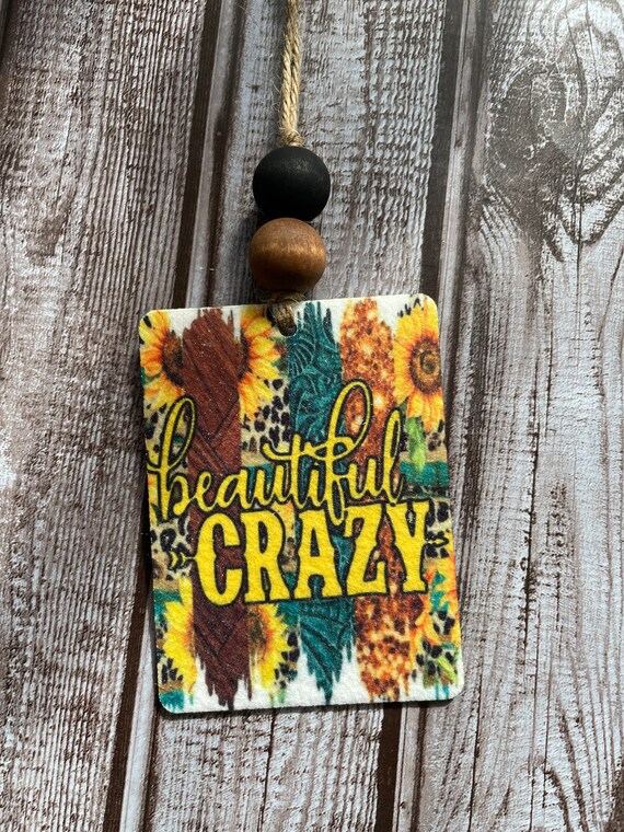 Brown Tooled Felt Freshie Brown Tooled Felt Freshie