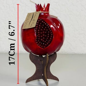 Wooden Fruit Decor / Pomegranate (17 cm), Home Decor Gifts, Housewarming Gifts, Wooden Gift, Pomegranate Decor, Home Gift, Wooden Decor