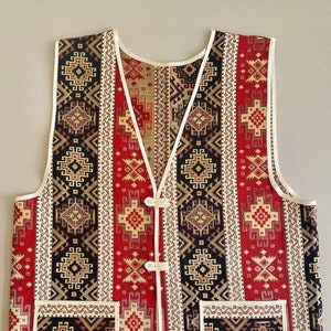 Handmade Armenian Vest, Traditional Costume, Unisex Vest, Armenian Symbols