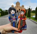 Armenian doll Girl, Armenian trndez, Armenian Costumes wearing traditional clothing, Taraz Girl Cone Doll with Armenian Costumes product logo