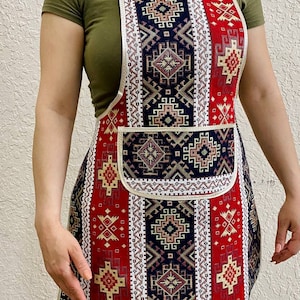 Armenian Traditional Aprons, Custom Apron, Armenian Gift, Traditional Cooking, Armenian Decor, Pomegranate Decor, Handmade Apron